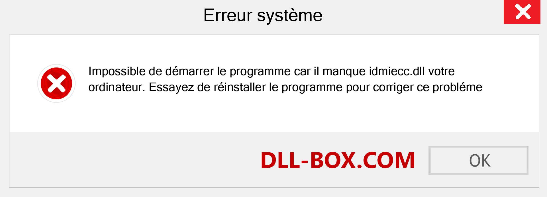 Le fichier idmiecc.dll est manquant ?. Télécharger pour Windows 7, 8, 10 - Correction de l'erreur manquante idmiecc dll sur Windows, photos, images